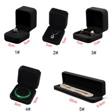 1XVelvet Flock Jewellery Ring Watch Necklace Bracelet Pendant Gift Box Jewellery Boxes price