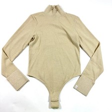 Athleta X Alicia Keys Inner Strength Bodysuit Size Medium Metallic Ivory Gold Inner Bodysuit price