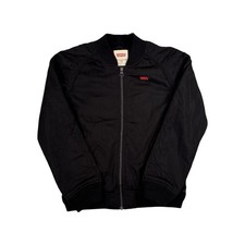 Levi’s Bomber Jacket Black Age 12 Logo Back Lightweight Polyester Coat Girls' Coat price