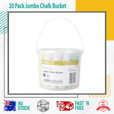 20 Pack Jumbo Coloured Chalk Bucket Sticks Make Fun For Kids Non-toxic Chalk Chalk price