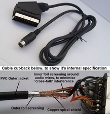 RGB Scart Cable for Sega Megadrive II 2  High Quality - DOUBLE SCREENED - C-Sync Scart Cable price
