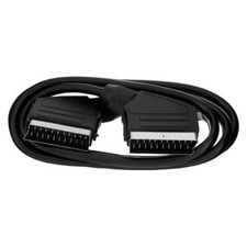 1 meter Long SCART Lead Cable FULLY WIRED 21 Pin RGB SKY TV DVD NICKEL Scart Cable price