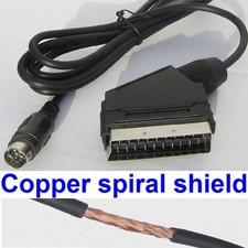 RGB Scart AV Lead for Sega Saturn - Stereo Sound - Quality Shielded Cable  *NEW* Scart Cable price