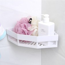 1pc Adhesive Bathroom Shower Shelf Kitchen Sponge Holder Suction Corner Shelf Corner Shelf & Sponge Holder price