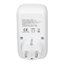 EU 230V 16A Digital Thermostat Outlet Backlit Display Plug In Temperature Co DW Home Appliances Display / Outlet price