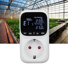 Digital Thermostat Outlet Backlit Display Plug In Temperature Controller Too HLF Home Appliances Display / Outlet price
