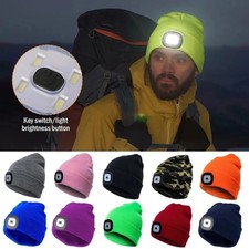 With USB LED Beanie Hat Unisex Knitted Caps New LED Luminous Cap Lighting Unisex Beanie price