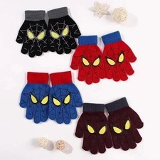 Superhero Kids Winter Gloves – Warm Knitted Cartoon Gloves for Ages 5–10 Baby Gloves price