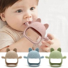 Food Grade Baby Silicone Gloves Teether Soys Pacifiers Kids Teething Toys Newbor Baby Gloves price
