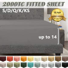 2000TC Hotel Quality Bed Fitted Sheet Single Double Queen King Ultra soft Cover Baby Bed Sheet price