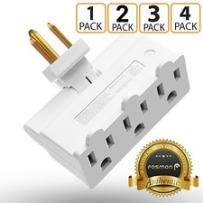 Grounded Swivel 3 Outlet Indoor Wall Tap Power Adapter AC Plug Mini [ETL Listed] Electric Kitchen Appliances (Display-Outlet) price