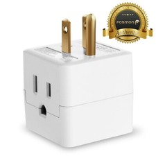 Fosmon 3 Outlet Extender Indoor Grounded AC Power Wall Tap Travel Adapter Plug Electric Kitchen Appliances (Display-Outlet) price