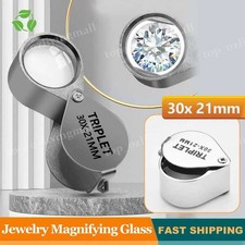 Pocket Jewellers Eye Loupe Magnifier Jewelry Magnifying Glass 30x 21mm Jewelers Magnifying Glass price