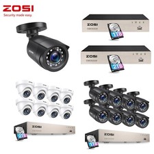 ZOSI H.265+ 8CH/16CH 5MP Lite DVR Recorder CCTV Security Camera System Home 2TB Security System Recorder price