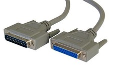 2m Male to Female DB25 Parallel Printer Extension Rs232 Fully Wired 25 pin Cable Serial & Parallel Cable price