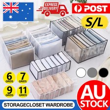 6/7/9/11 Clothes Organiser Wardrobe Storage Box Clothing Drawer Divider Mesh Wardrobe Storage price