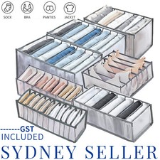 6/7/9/11 Clothes Organiser Wardrobe Storage Box Clothing Drawer Divider Mesh Wardrobe Storage price