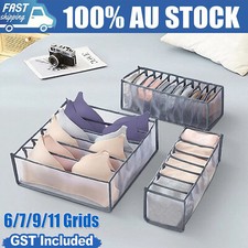 6/7/9/11 Clothes Organiser Wardrobe Storage Box Clothing Drawer Divider Mesh Wardrobe Storage price