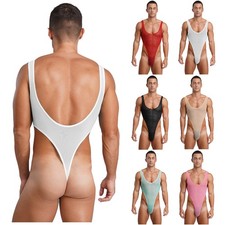 Mens Bodysuit Stretchy Nightwear Workout Jumpsuit Nightclub Leotard Lingerie Men's Jumpsuit price