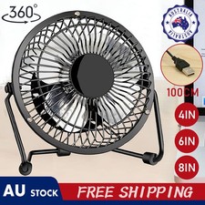 4/6/8 inch Portable USB Table Fan Mini USB Desk Fan Small Quiet Personal Cooler Fans price