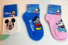 Disney Mickey & Minnie Mouse Children's Socks 3 Pairs Women's Socks Set price