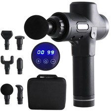 Massage Gun Deep Tissue Percussion Muscle Massager Pain Relief Home Gym Black Tissue price