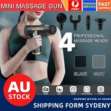 Deep Tissue Massage Gun 4 Heads Handheld Muscle Relief Percussion Massager Gun Tissue price