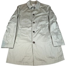 AllSaints Trench Coat Men’s Size Medium 42 Beige Button Long Jacket Smart Men's Trench Coat price