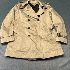 Banana Republic Men's Trench Coat Size M Khaki Beige Belted Zip Double Breasted Men's Trench Coat price