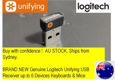 AU STOCK Genuine Logitech Unifying USB Dongle Receiver up to 6 Keyboard Mouse Keyboard - Mouse price