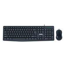 Laser Wired Keyboard Mouse Combo Full Size Ergonomic Plug and Play Keyboard - Mouse price