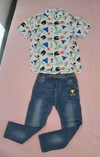 Boys set of short-sleeve shirt and full-length jeans Size 6 Boys' Clothing Set price