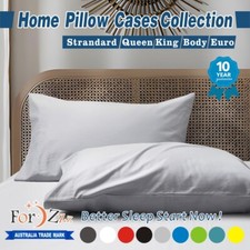 2 Pack Home Collection Pillow Case Set of 2 Standard/Queen/King/Euro/Body Slip Pillowcase price