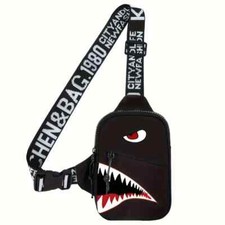 Sling Crossbody Bag Anti-theft Chest Shoulder Messenger Bag - Shark Unisex Messenger Bag price