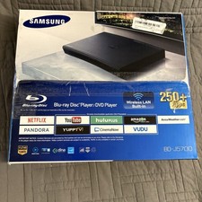 New Samsung BD-J5700 Blu-ray DVD Player Black 250+ Apps Wi-Fi Streaming DVD & Blu-Ray Players price