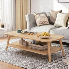 Coffee Table, 2 Tier Sofa Side Table with Open Shelving for Storage Sofa Side Table price