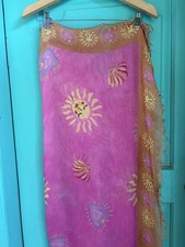 SPELL -  Oceans of Love Pareo Sarong Pink One Size Boho Beach Resort Wrap Pareo price