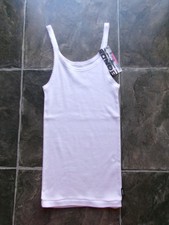 BNWT Girl's Bonds White Cotton Knit Teena Singlet Size 10 Girls' Undershirt price