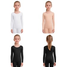 Girls Underwear Undershirts Shirts Pullover Tops Performance Compression Dance Girls' Undershirt price