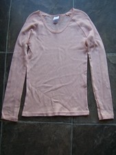 BNWT Girl's Pink Long Sleeve Pointelle Thermal Spencer Singlet Size 6 Girls' Undershirt price