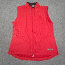 Nike Vest Kids MEDIUM Red Sleeveless Windbreaker Full Zip Mock Neck Warm Size M Boys' Vest price