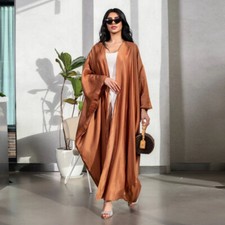 Muslim Women Open Long Dress Abaya Dubai Cardigan Robe Evening Kimono Gown Arab Abaya price