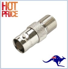 BNC Female to F Type Female Screw-on Adapter for CCTV Security Camera System Security Systems Adapter price