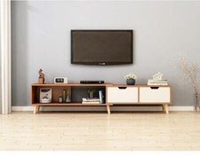130 - 178 cm Adjustable TV Stand Entertainment Unit Cabinet TV Stand 45cm Height TV Unit / Stand price