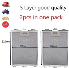 2PCS Range Hood Filter Universal Rangehood Grease Filter Replacement 320 x 260mm Built-in Range Hoods price