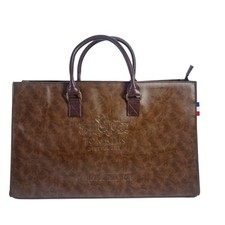 Tomatin Distillery Leather Briefcase Top Handle Laptop Bag Brown Vgc Briefcase price