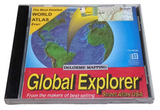 DeLorme Global Explorer PC CD Rom 1993 Street Atlas USA Atlas & Map Software price