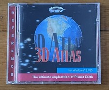 3D ATLAS Windows 95 & 3.1 SoftKey Software PC CD ROM Atlas & Map Software price