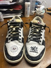 Custom Nike Dunk Low Ramones Punk Rock Joey Men Size 11 1-of-1 Siser DTV Water Shoes price