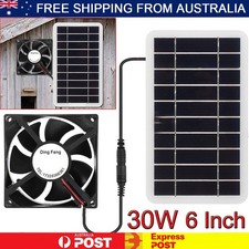 30W Solar Powered Panel Exhaust Roof Attic Fan Air Ventilation Van For Pet House Ventilation Fan price